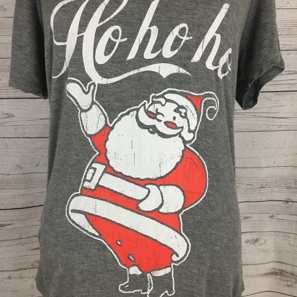 Fifth Sun Christmas Santa Ho Ho Ho soft tee shirt - Picture 2 of 6